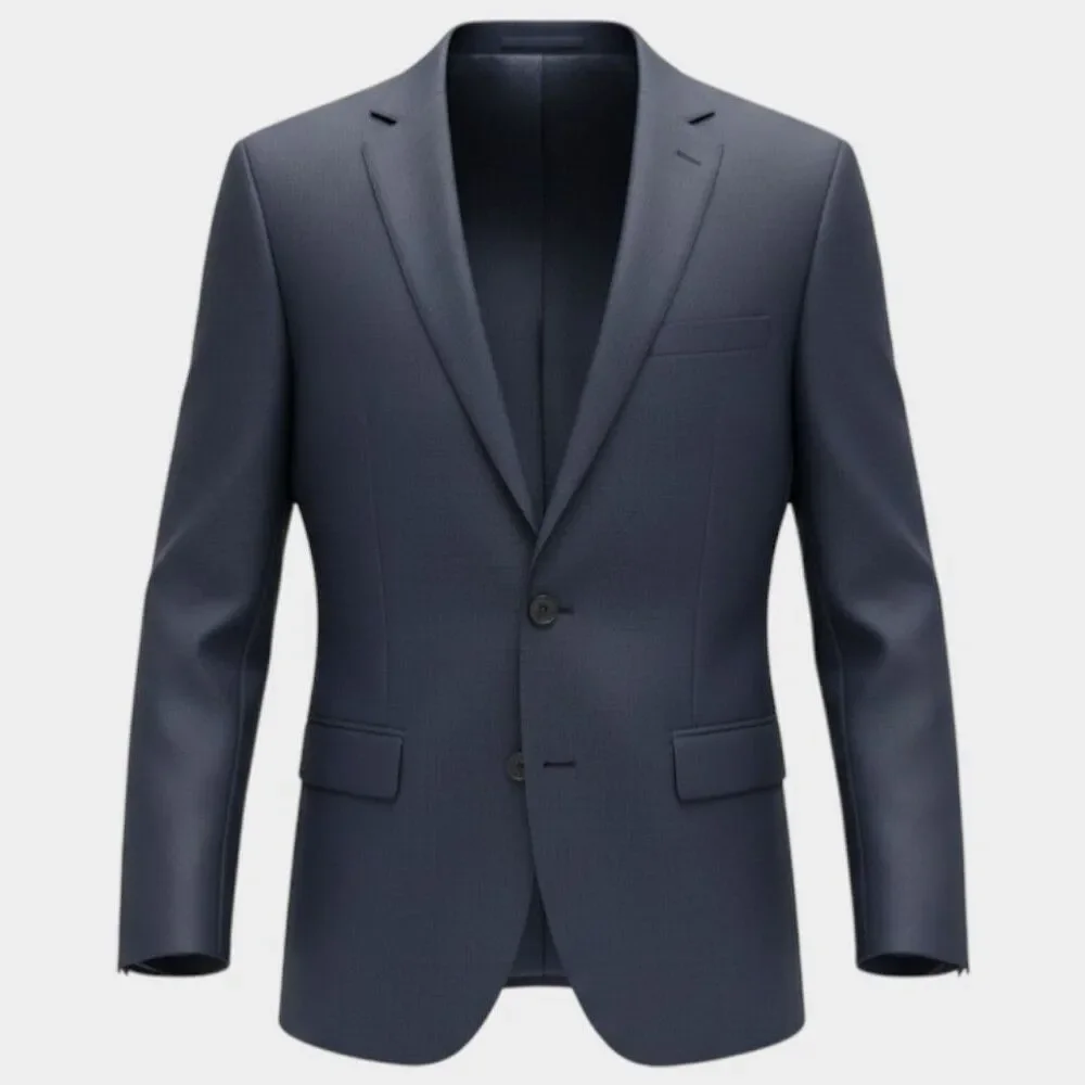J.CREW THOMPSON Mens Navy Blazer 38R Sport Coat Two Button Suit Jacket Wool